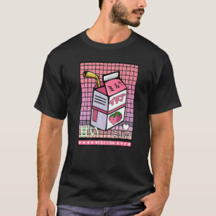 T-shirt 90s Jus Japonais Lait Vaporwave esthétique Haraju