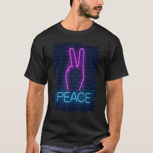T-shirt 90s Paix Aimer la main signe la paix