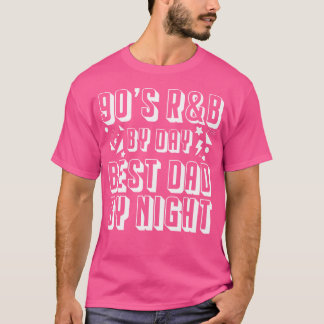 T-shirt 90S Rb Music Lover By Day Best Dad By Night