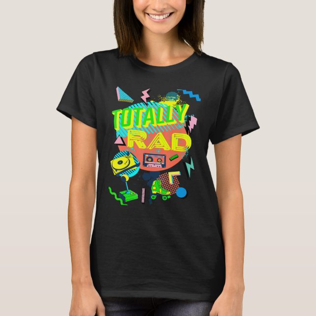 T-shirt 90's Totally Rad This Is My 80's Costume Party Re (Devant)
