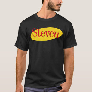 T-shirt 90s TV Comédie Rouge Jaune Nom Typographie