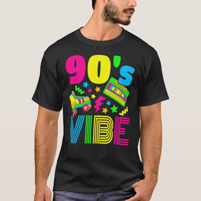 T-shirt 90s Vibe 1990s Fashion 90s Theme Outfit Nineties T (Devant)