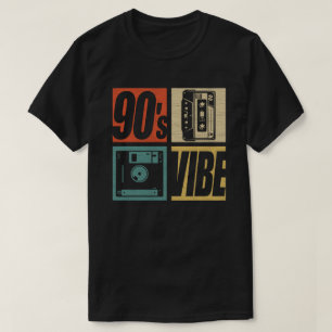 T-shirt 90s Vibe 1990s Mode 90 Theme Party 90s