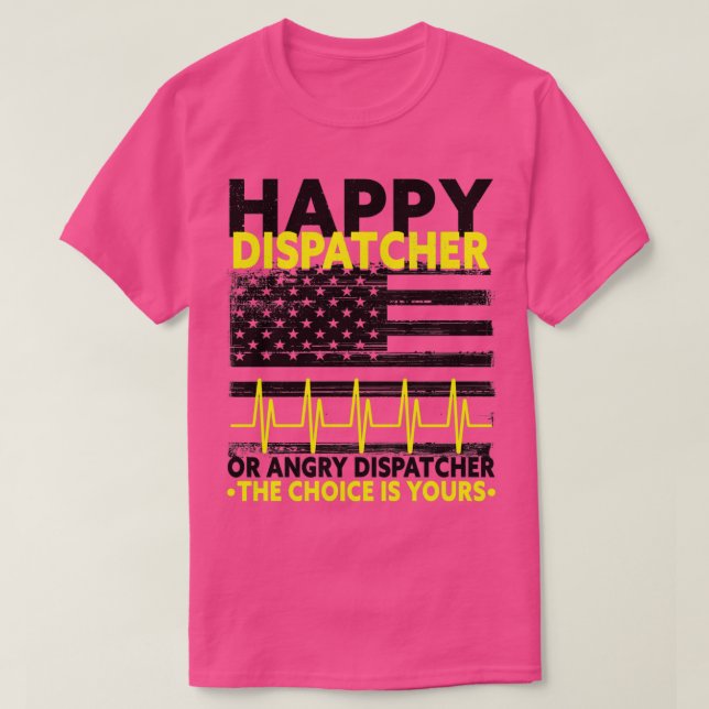 T-shirt 911 Dispatcher d'incendie de l'exploitant Premier  (Design devant)