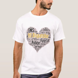 T-shirt 911 Dispatcher Word Cloud