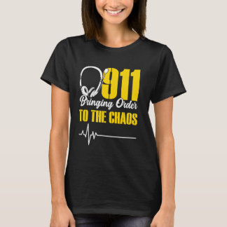 T-shirt 911 First Responder Emergency Médicale Dispatcher