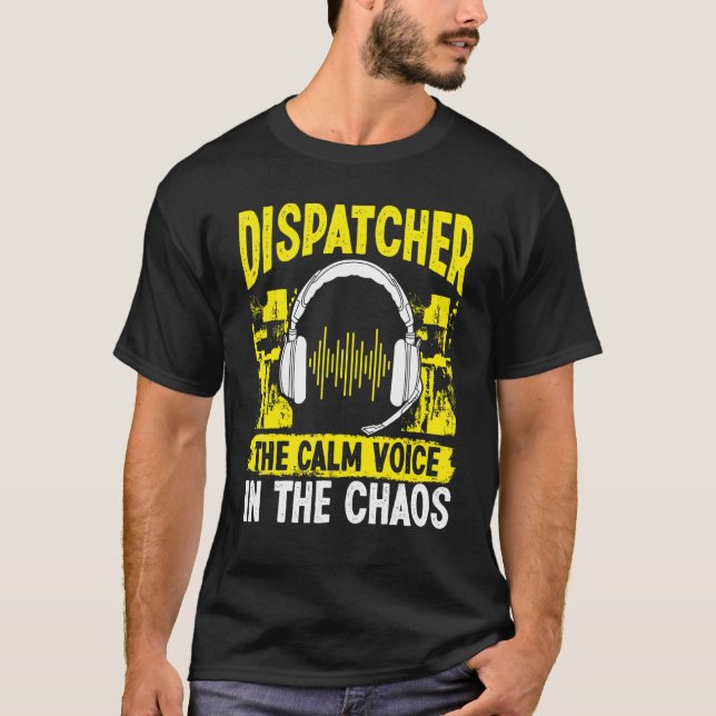 T-shirt 911 - Incendie et police - Voix calmes au chaos (Devant)