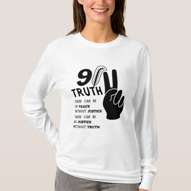 T-shirt 911 Vérité Pas de paix sans justice (Devant)