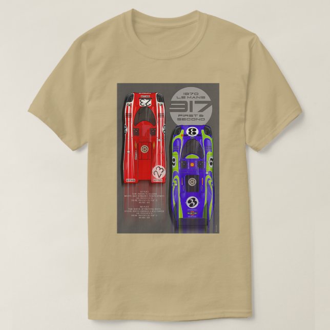 T-shirt 917 Premier et deuxième LM 1970 (Design devant)