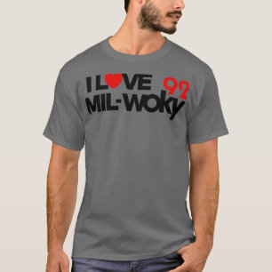 T-shirt 92 WOKY Love Milwaukee Defunct Radio Station