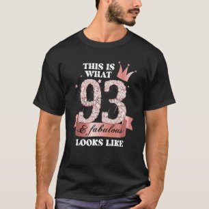 T-shirt 93 & Fabulous I Black Peach Party Group Candid Pho