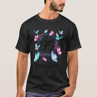 T-shirt 95 Ans Aimés Pour Le Modèle Floral