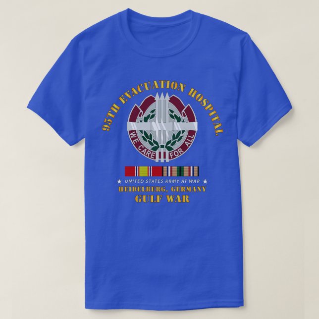 T-shirt 95e Hôpital d'évacuation Gulfw w GULF SVC (Design devant)