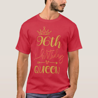 T-shirt 96e anniversaire Reine 96 ans femme Anniversaire T