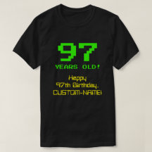 97e anniversaire : Amusant, 8 bits Look, Nerdy / G