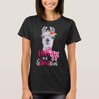 T-shirt 97e anniversaire femmes à 97 ans pour sa décoratio