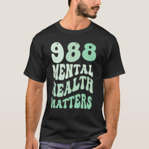T-shirt 988 Point-virgule La santé mentale compte Préventi