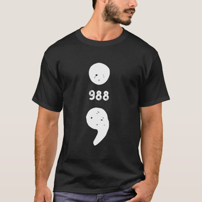 T-shirt 988 Suicide Prevention 988 Comma (Devant)