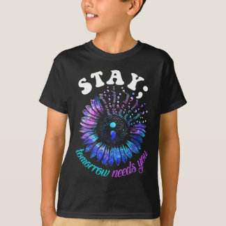 T-shirt 988 Suicide Prevention Stay Tomorrow Needs You Men