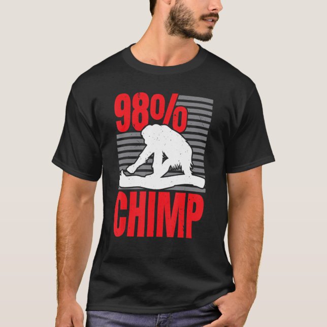 T-shirt 98 Whisperer de chimpanzé de singe de l'espèce Ape (Devant)