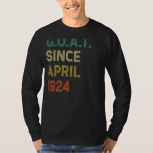 T-shirt 98e anniversaire 98 ans chèvre depuis avril 1924