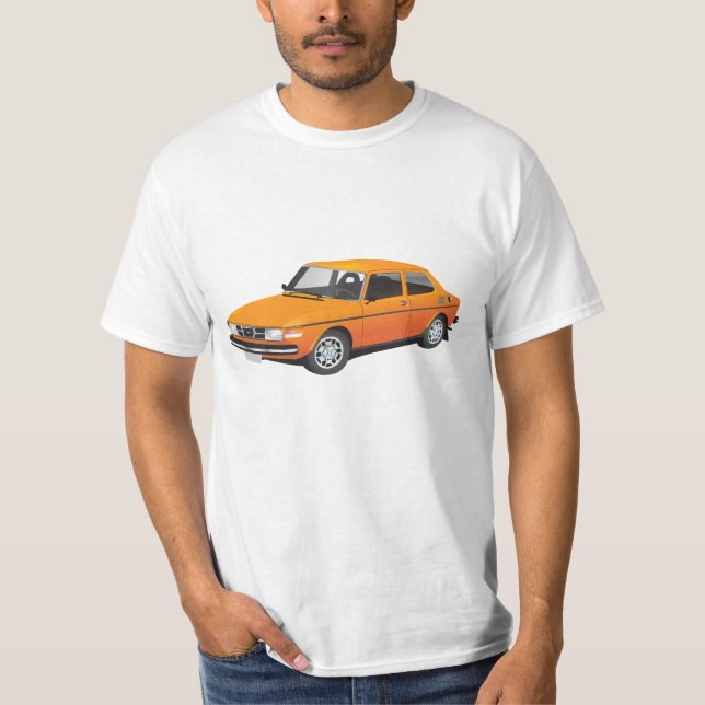 T-shirt 99 orange SAAB (Devant)