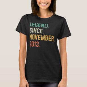 T-shirt 9 Ancienne légende depuis novembre 2013 9e anniver
