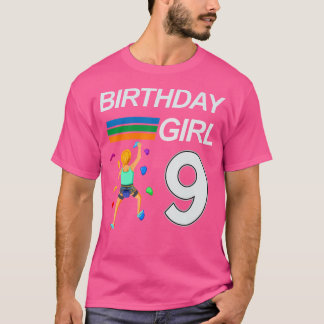 T-shirt 9 Anniversaire Bouldering Rock Escalade Pour