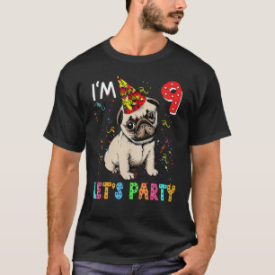 T-shirt 9 ans 9e anniversaire garçons Faisons la fête Carl