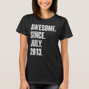 T-shirt 9 Ans 9ème Anniversaire Awesome depuis Juillet 201