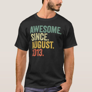 T-shirt 9 Ans Awesome depuis août 2013 9e Birthda