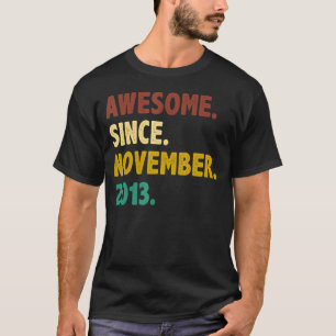 T-shirt 9 Ans Awesome depuis Décembre 2013 9e anniversaire