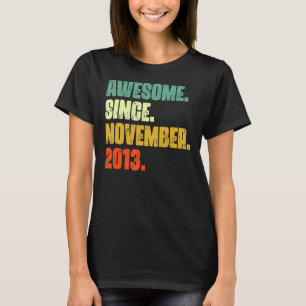 T-shirt 9 Ans Awesome depuis Novembre 2013 9e Naissance