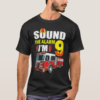 T-shirt 9 Ans C'est mon 9e anniversaire garçon Fir camion 
