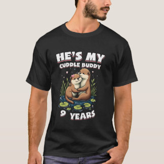 T-shirt 9 Ans Couple Correspondant 9e Anniversaire Mariage