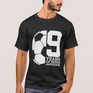T-shirt 9 Ans De Foot Incroyable 9ème Anniversaire _1 