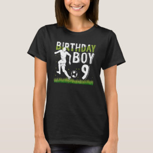 T-shirt 9 Ans Football Anniversaire Thème 9ème Pour B