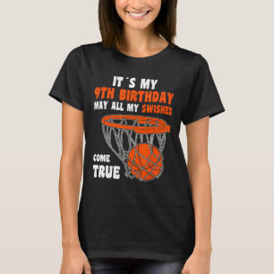 T-shirt 9 ans Joyeux 9e anniversaire Bysketbyll 9e anniver