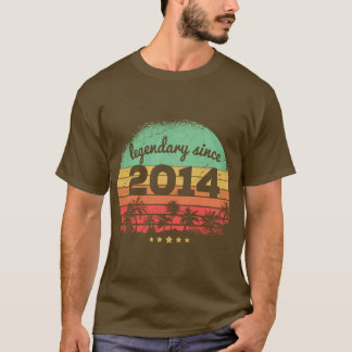 T-shirt 9 ans légendaire depuis 2014 9e anniversaire