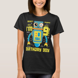 T-shirt 9 ans Robot Science Engineer Robotique Birthda