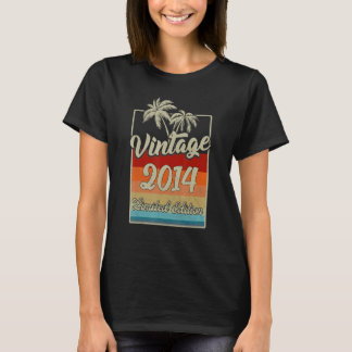 T-shirt 9 ans Vintage 2014 9e anniversaire Retro 1