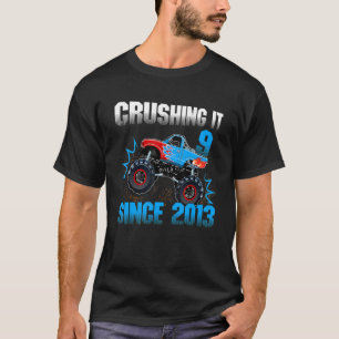 T-shirt 9 Le broyer depuis 2013 Monster Truck 9th Birthda