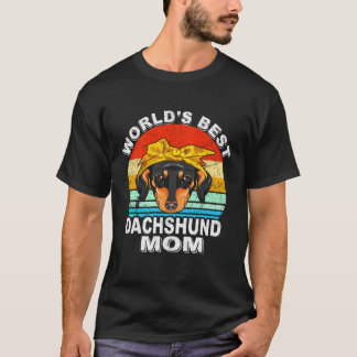 T-shirt 9 Meilleur Papa Teckel Vintage 596
