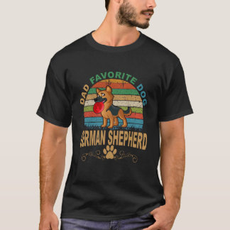 T-shirt 9 Papa Chien Préféré Shepherd Allemand 444