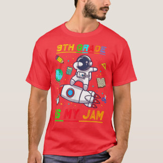 T-shirt 9e année est mon astronaute de jambon retour à l'é