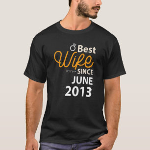 T-shirt 9e anniversaire de mariage Meilleure épouse depuis