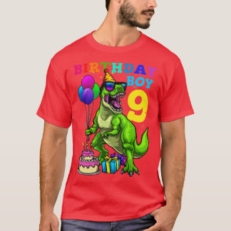 T-shirt 9e anniversaire Dinosaur Anniversaire Garçon