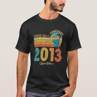 T-shirt 9e anniversaire Février 2013 Légende depuis 2013 9