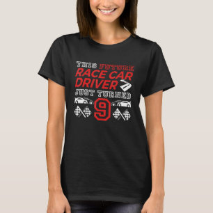 T-shirt 9e anniversaire Futur Race Car Driver Race Car Par