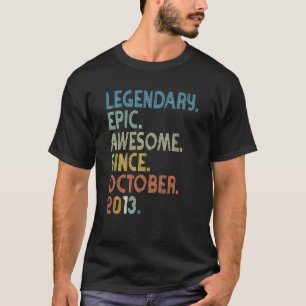 T-shirt 9e anniversaire garçon légendaire épopée stupéfian
